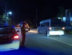 Satlantas Polres Pidie Jaya Melakukan Patroli Blue Light untuk  Keselamatan dan Kepastian Masyarakat