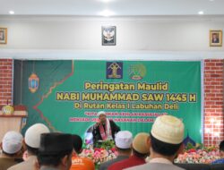 Khidmat dan Meriah, Rutan Labuhan Deli Gelar Peringatan Maulid Nabi Muhammad SAW 1445 H/ 2023 M