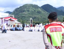 Aksi Bela Palestina di Bener Meriah: Personel Polres Bener Meriah Lakukan Pengamanan