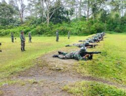 Prajurit Kodim 0119/BM Asah Kemampuan Menembak