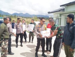 Kapolres BM Berikan Bingkisan Kepada 7 orang Prajurit Kodim 0119/BM