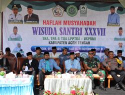 Kasdim 0106 Aceh Tengah Hadiri Wisudi Santri XXXVII TKA, TPA Dan TQA Se Kabupaten Aceh Tengah