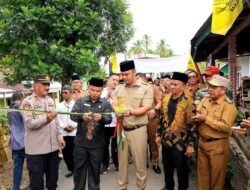 Jalan Simpang Pasar Pamuatan Ke Tanbararak ,Akses Perekonomian di Resmikan Bupati Sijunjung Pemakaiannya