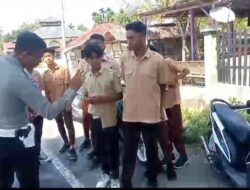 Penertiban Anak Sekolah oleh Satlantas Polres Pidie Jaya demi Kedisiplinan Pendidikan