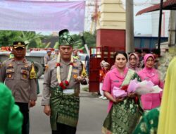 Gelar Farewell Parade dan Pisah Sambut Pejabat Kapolres di Mapolres Pelabuhan Belawan.