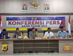 Berhasil Ungkap Berbagai Kasus,Polres Langsa Adakan Konferensi pers di Penutup Tahun 2023