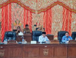 DPRD Pasbar Gelar Paripurna Penyampaian Laporan Pansus Terhadap Ranperda RPJPD Tahun 2025-2045