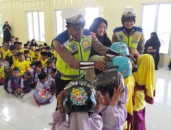 Satuan Lalulintas Polres Bener Meriah Sosialisasi Pengenalan Rambu-LaluLintas untuk Anak-Anak Sejak Usia Dini