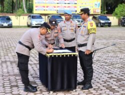 Kapolres Dodon Priyambodo Pimpin Apel Penandatanganan Pakta Integritas Bebas Narkoba di Mapolres Pidie Jaya