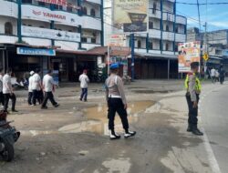Personel Polsek Bandar Baru Polres Pidie Jaya Berhasil Amankan Jalan Santai HUT Dayah Jeumala Amal ke-36