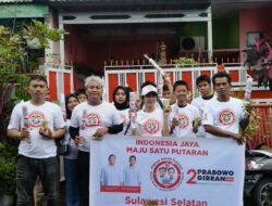 Sosialisasi Pilpres Sekali Putaran di Sulsel, Warga Teriak Prabowo Presiden 2024