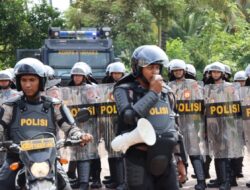 Ratusan Personel Polisi Disiapkan untuk Mengamankan 8 Kecamatan Menjelang Rekapitulasi di Pidie Jaya