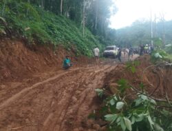 Pasca Longsor Jalan Simpang Empat Menuju Talu Di Nagari Kajai Sudah Bisa Di Lewati