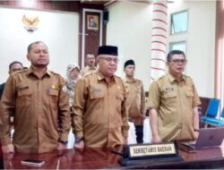 Pj Bupati Bener Meriah Ikuti Rakor Virtual Pengendalian Inflasi Daerah