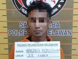 “Polres Pelabuhan Belawan Meringkus Pengedar Shabu Di Kelurahan Mabar..