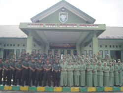 11 Bintara kodim 0119/BM Terima Kenaikan Pangkat