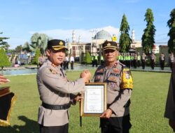 Polres Pasaman Barat Berikan Penghargaan Prestasi Kinerja Kabag OPS: Ucapkan Ucapkan Terima Kasih