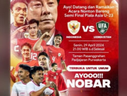 Bey Machmudin Ajak “Nonton Bareng” Semifinal Piala Asia U-23