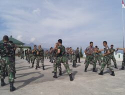 Prajurit Kodim 0119/BM Latihan Beladiri Taktis