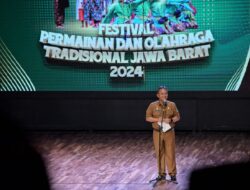 Buka Festival Permainan dan Olahraga Tradisional Jabar 2024, Herman: Asah Intuisi Anak