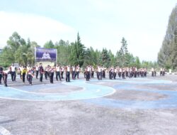 Personel Polres Bener Meriah Laksanakan Olahraga Pagi Guna Tingkatkan Kesehatan Dan Kebugaran Fisik