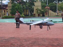 Kapolda Aceh Saksikan Simulasi Penerbangan Drone Ditsamapta Polda Aceh