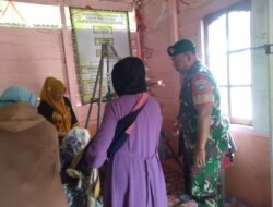Babinsa Dampingi Kegiatan Posyandu, Sukseskan Progam Kesehatan Anak