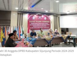 Sah! 30 Anggota DPRD Kabupaten Sijunjung Periode 2024-2029 Ditetapkan