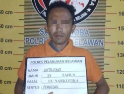 Sat Narkoba Polres Pelabuhan Belawan Berhasil Meringkus 2 Tersangka Narkoba Di Komplek Yuka.