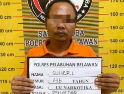 Sat Narkoba Polres Pelabuhan Belawan Tangkap 2 Pengedar Narkoba di Pasar IV Barat, Marelan.