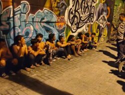 12 Anggota Genk Motor di Pasar V Bantenan,, Berhasil Di Amankan Tim Patroli Polres Pelabuhan Belawan.