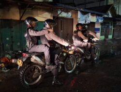 Tim Patroli Presisi Polres Pelabuhan Belawan Meringkus 1 Anggota Genk Motor di Pasar 5 Marelan.