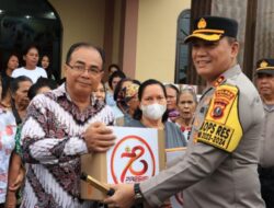 Dalam Rangka Hari Bhayangkara ke-78, Polres Pelabuhan Belawan Laksanakan Bakti Sosial Di Gereja GBKP.