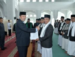 Pj Bupati Haili Yoga Kukuhkan Ketua dan Pengurus MPU Kabupaten Bener Meriah