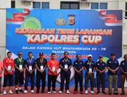 Pj. Bupati Pidie Jaya Resmi Buka Turnamen Tenis Kapolres Cup 1 dalam Rangka HUT Bhayangkara ke-78