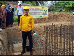 Kerinduan Akan Jaringan Telekomunikasi Masyarakat Koto Tuo Mulai Terwujud, Bupati Sijunjung Letakkan Batu Pertama Pembangunan BTS