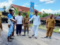 Progres Pembangunan Jalan Tempurung-Sumber Agung Tandikek Kinali Ditinjau Wabup Pasbar