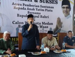 Calon Walikota Medan, Rico Waas Sillaturahmi Bersama Warga Medan Utara Dan Santuni Anak Yatim.