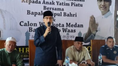 Calon Walikota Medan, Rico Waas Sillaturahmi Bersama Warga Medan Utara Dan Santuni Anak Yatim.