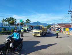 Tingkatkan Keamanan Berlalu Lintas, Sat Lantas Polres Bener Meriah Laksanakan Strong Point