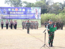 Pembukaan TMMD Ke- 121, Kodim 0106/Ateng Gelar upacara Untuk Mewujudkan Percepatan Pembangunan Di Wilayah