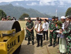 Untuk Keselamatan Alat Berat Dan Damtruk Di Peusijuk Tanda TMMD Ke 121 Di Mulai