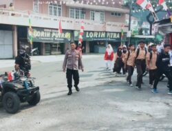 Kegiatan Kapolsek Cisompet Garut Di Carnaval Kecamatan 17 Agustus 45 yang ke 97