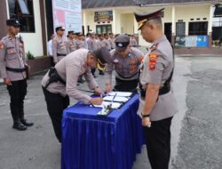 Wakapolres Aceh Tengah Di Ganti, Kapolres Pimpin Serah Terima Jabatan