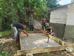 Pembangunan MCK Program TMMD Segera Selesai