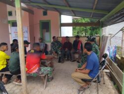 Satgas TMMD Komsos Bersama Masyarakat