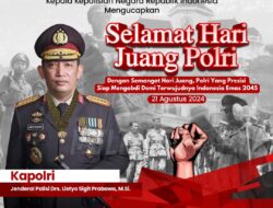 Kepala Kepolisian Negara Republik Indonesia, Jenderal Polisi Drs. Listyo Sigit Prabowo, M. Si., Mengucapkan Selamat Hari Juang Polri