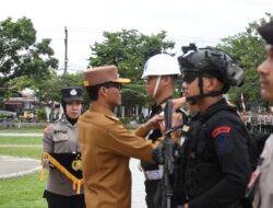 Pj Walikota Langsa Menjadi Inspektur Apel Gelar Pasukan dalam rangka operasi praja Seulawah.