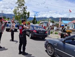 Personel Polres Bener Meriah Laksanakan Pengamanan Lokasi Pendaftaran Pasangan Calon Bupati dan Wakil Bupati Tahun 2024