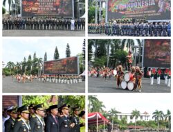HUT KE-79 TNI ,Bey Machmudin Saksikan Atraksi Parade Militer di Makodam III Siliwangi